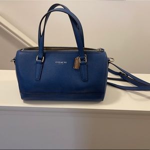 Coach small tote with crossbody strap.